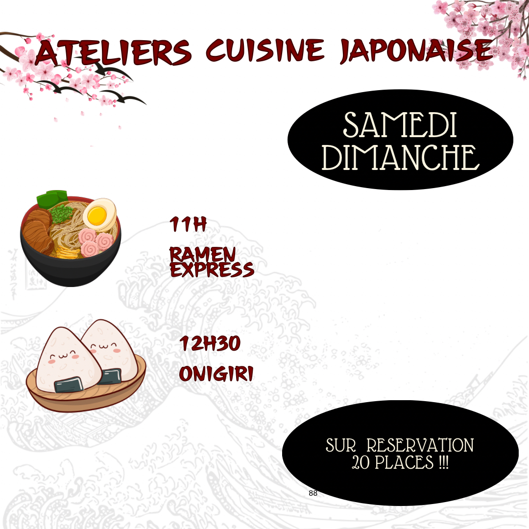 Atelier de Cuisine Japonaise Gratuit